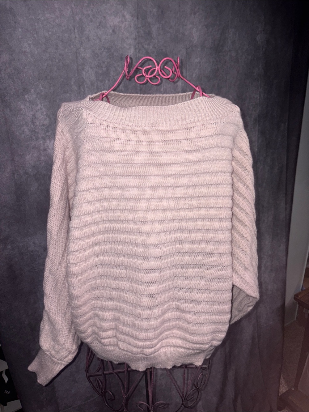 Light pink Off the shoulder sweater